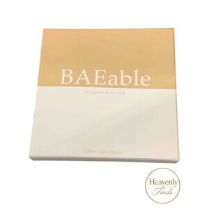 BAEable Nipple Covers OS Light Mocha 4 Pairs Reusable Silicone Adhesive NEW